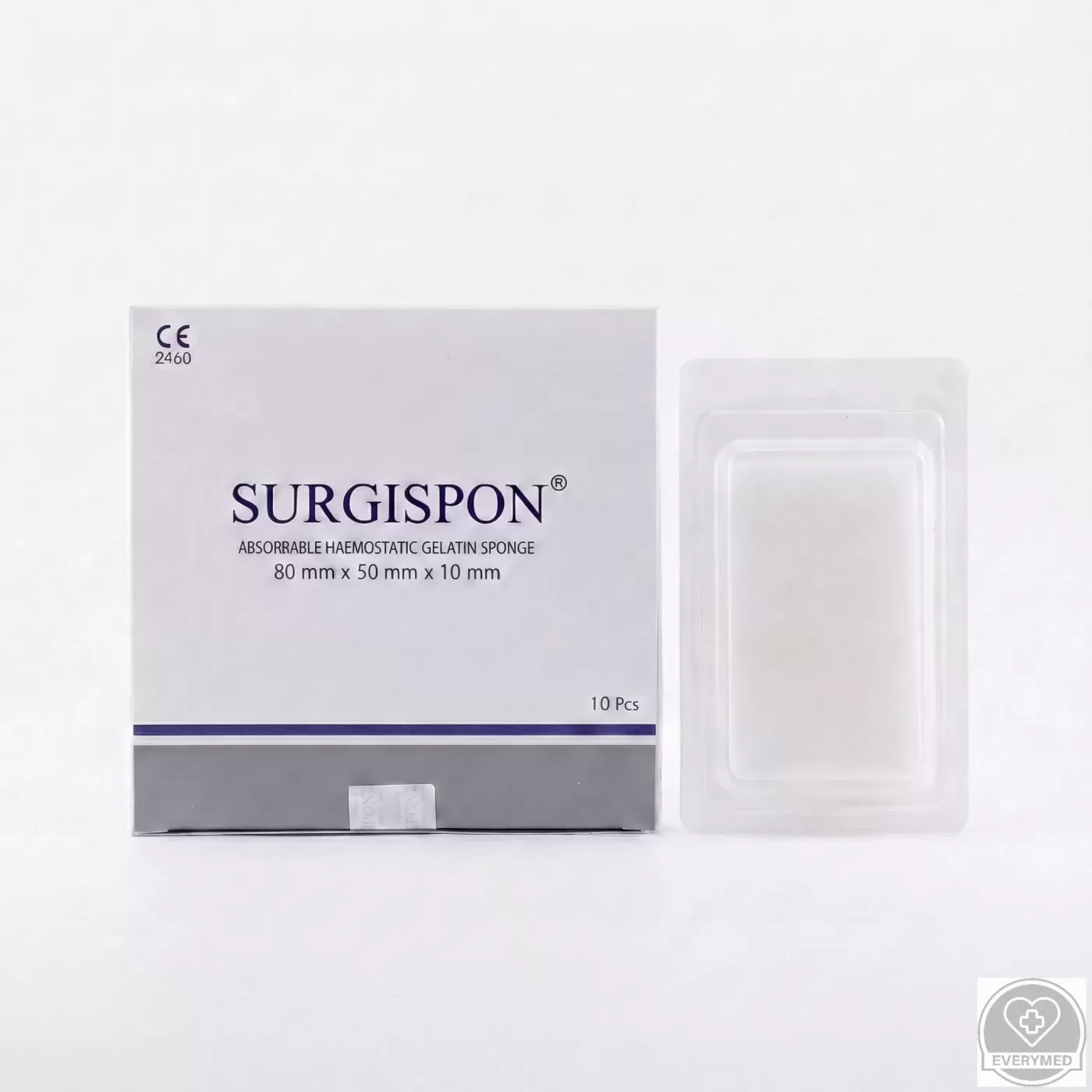 Surgispon regular vérzéscsillapító szivacs 80 mm x 50 mm x 10 mm
