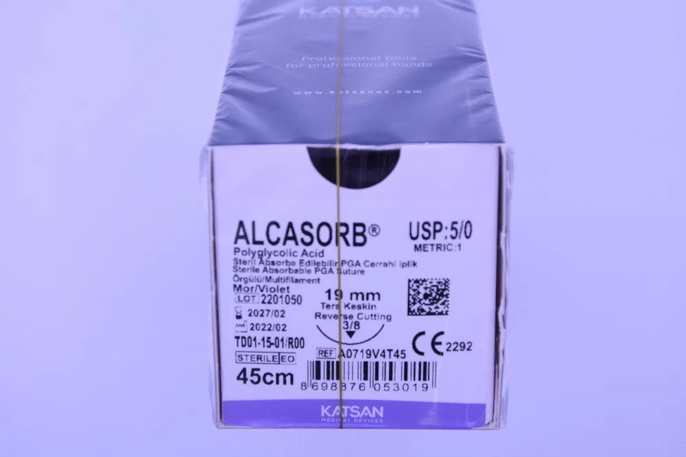 Alcasorb 5/0 45cm 3/8 19mm fordított vágótű