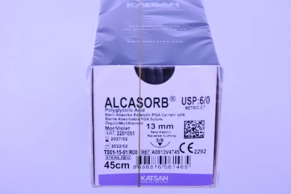 Alcasorb 6/0 45cm 3/8 13mm fordított vágótű