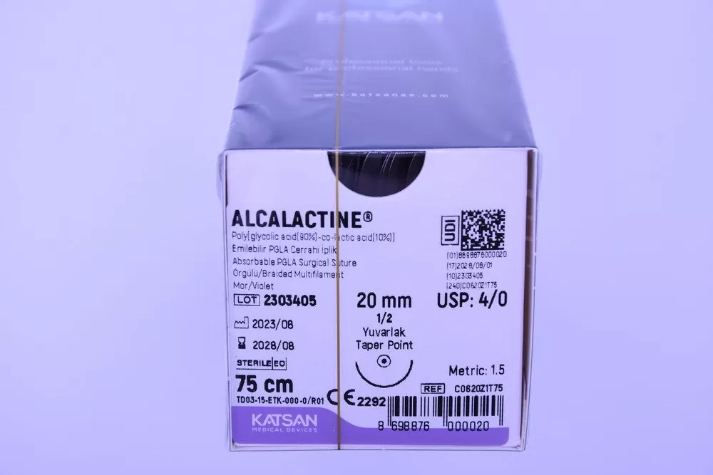 Alcalactine 4/0 75 cm 1/2 20 mm körtű