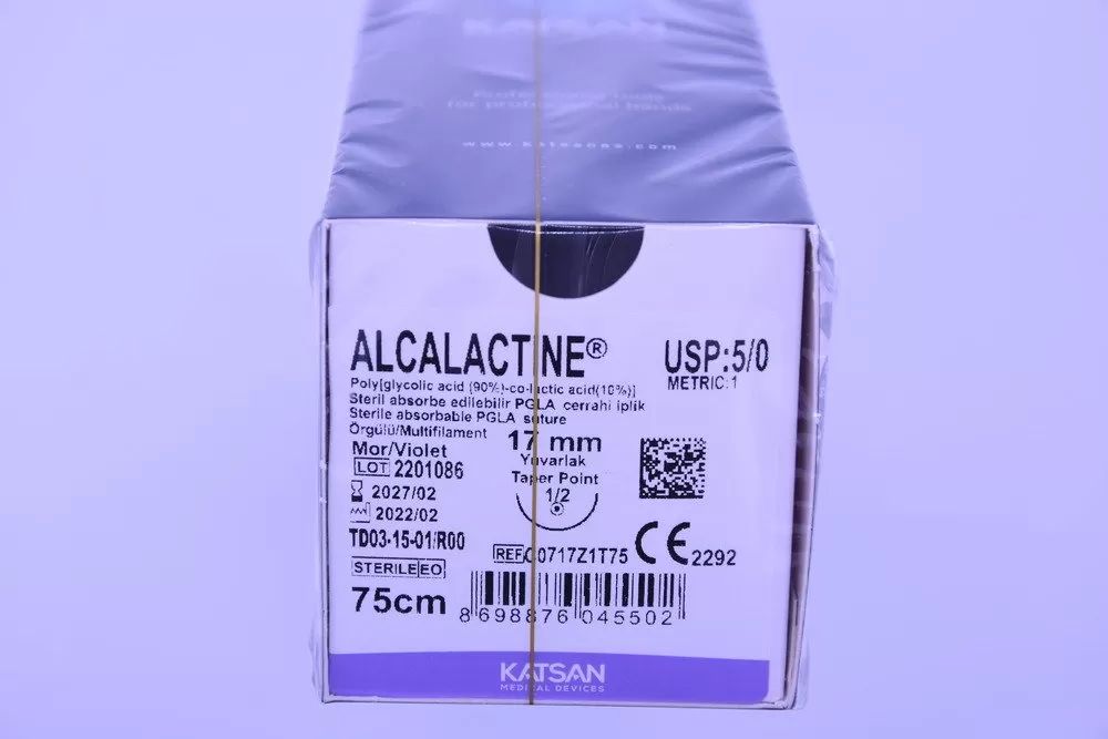 Alcalactine 5/0 75 cm 1/2 17 mm körtű