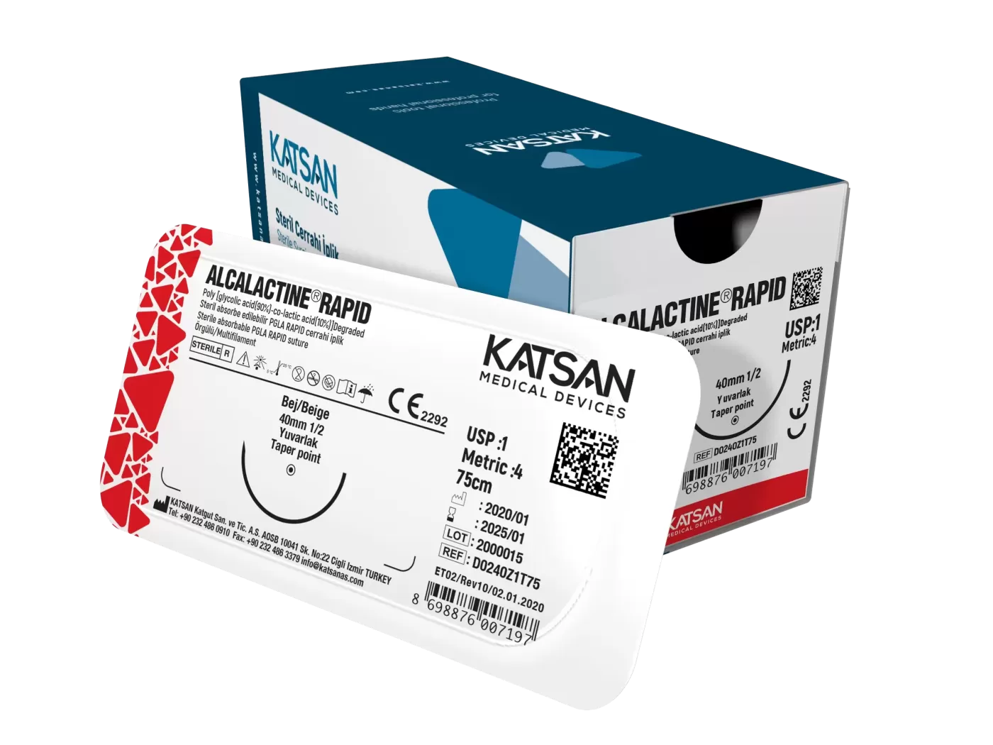 Alcalactine rapid 5/0 45 cm 3/8 13 mm fordított vágótű