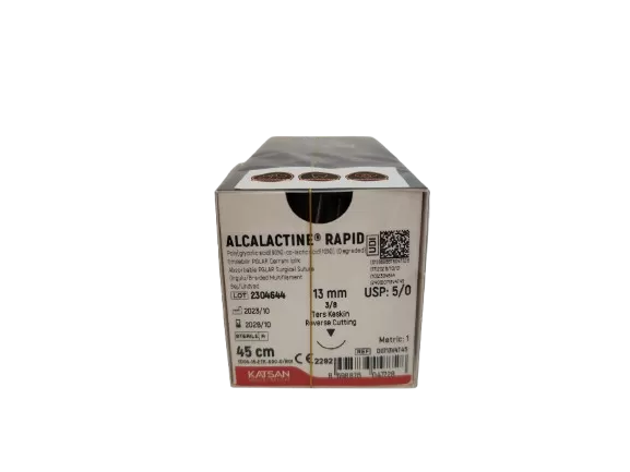 Alcalactine rapid 5/0 45 cm 3/8 13 mm fordított vágótű