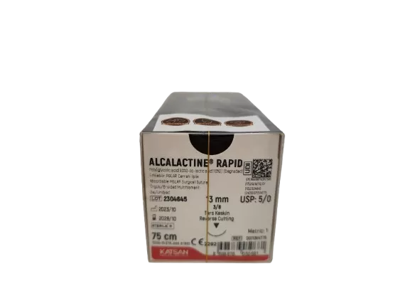 Alcalactine rapid 5/0 75 cm 3/8 13 mm fordított vágótű