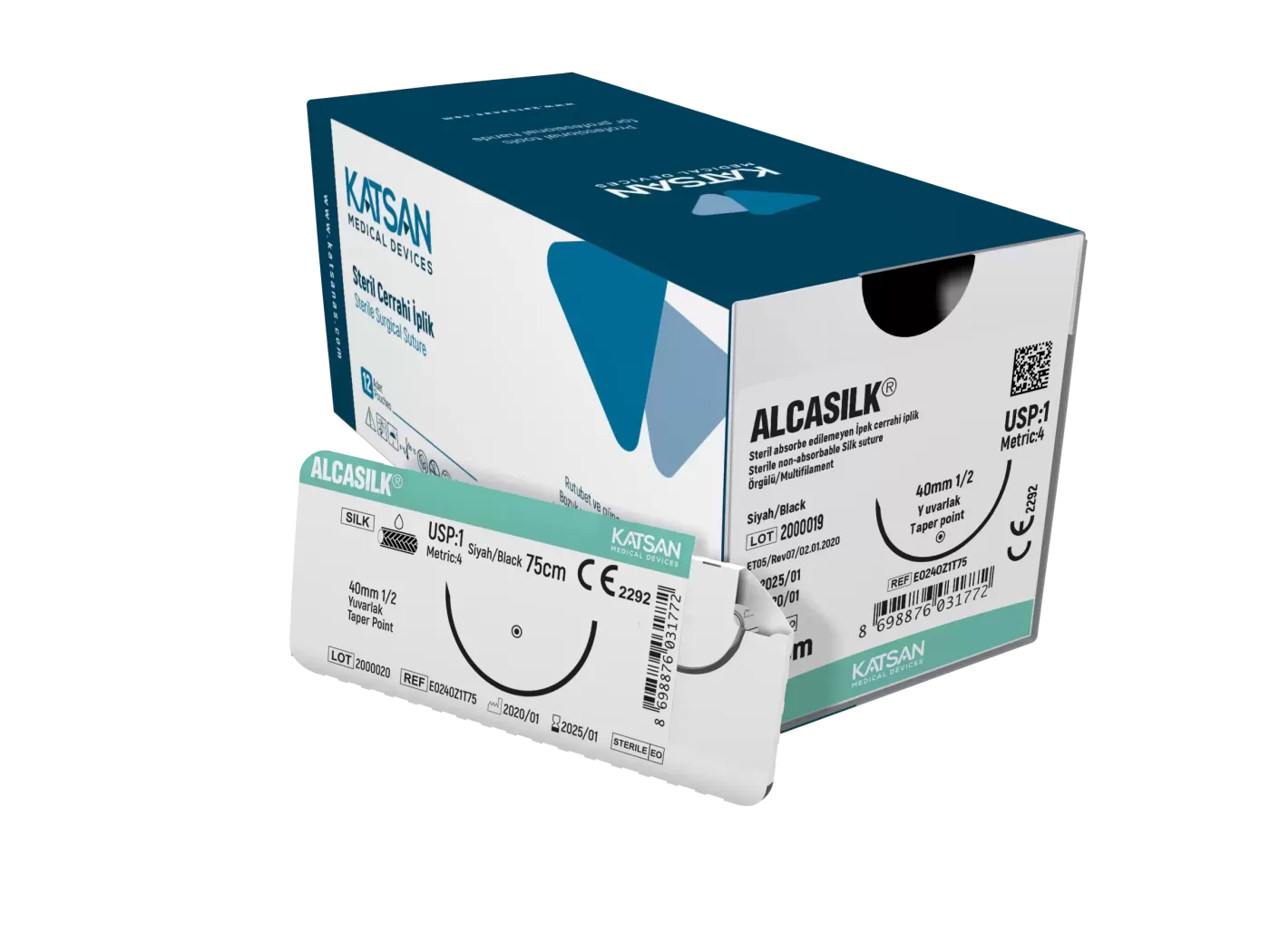 Alcasilk 3/0 45 cm 3/8 19 mm fordított vágótű