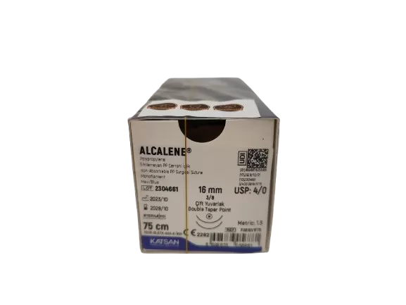 Alcalene 4/0 75cm 3/8 16mm x 2 körtű