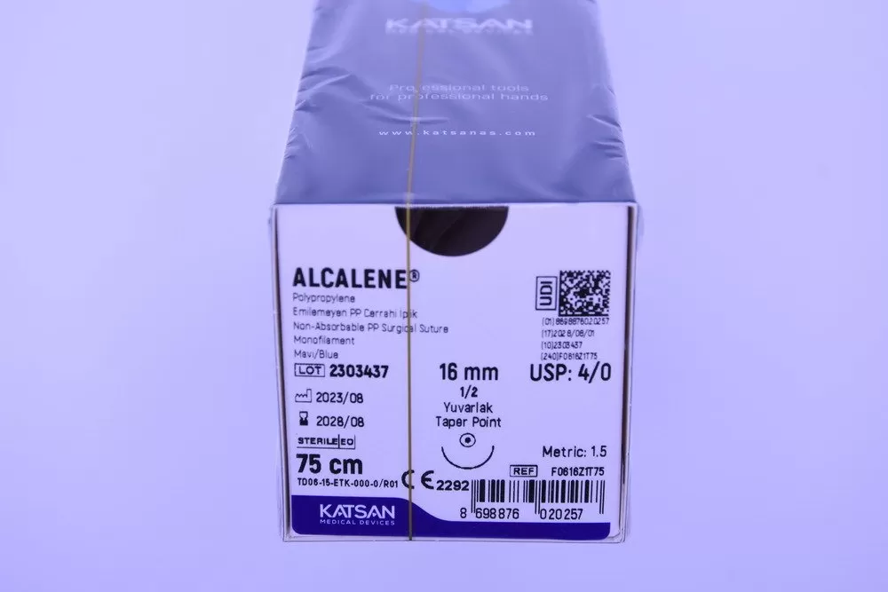 Alcalene 4/0 75cm 1/2 16mm körtű