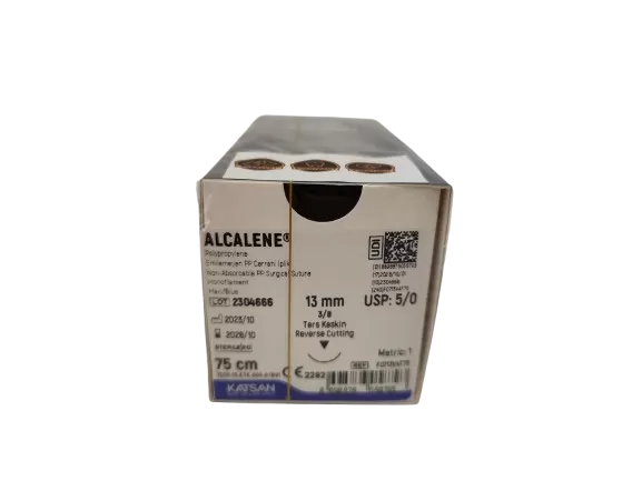Alcalene 5/0 75cm 3/8 13mm fordított vágótű