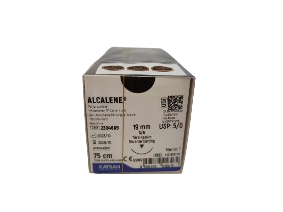 Alcalene 5/0 75cm 3/8 19mm fordított vágótű
