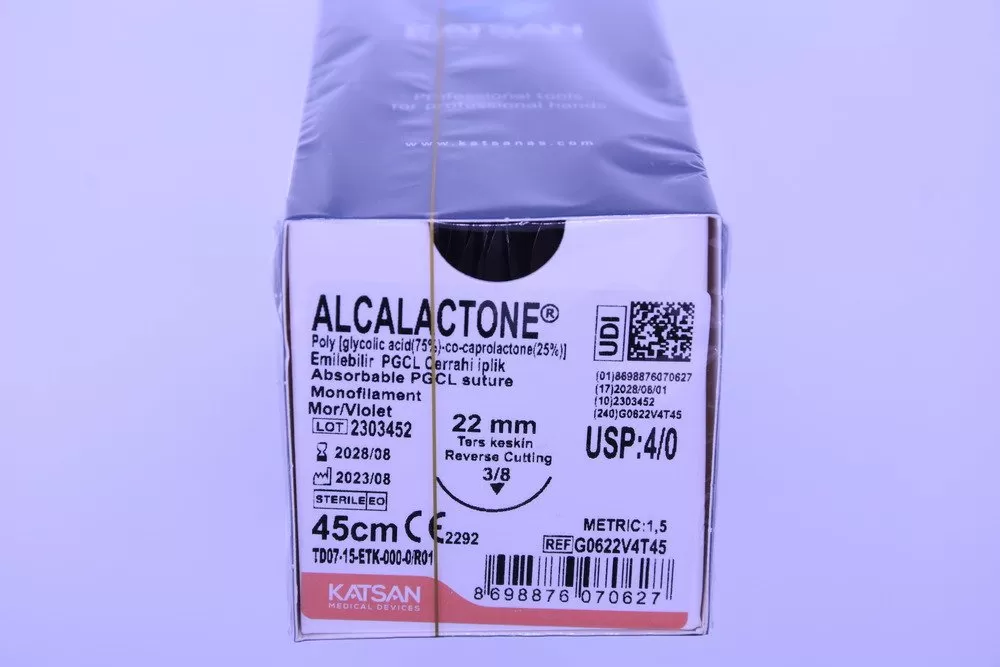 Alcalactone 4/0 45cm 3/8 22mm fordított vágótű