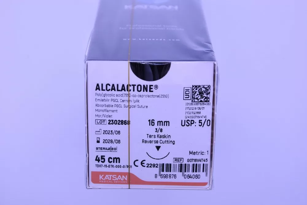 Alcalactone 5/0 45cm 3/8 16mm fordított vágótű