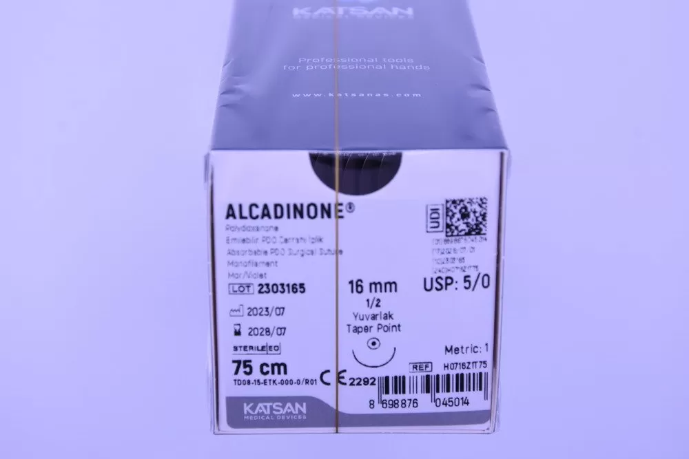 Alcadinone 5/0 75cm 1/2 16mm körtű