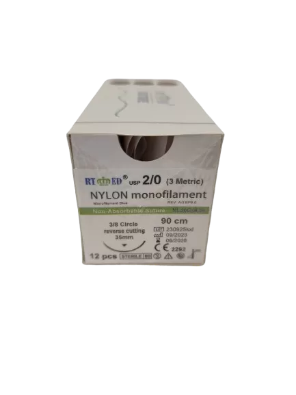 Nylon 2/0 90cm 3/8 35mm fordított vágótű