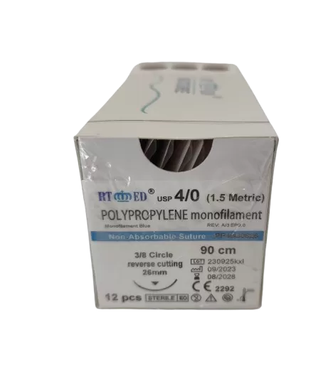 Polypropylene 4/0 90cm 3/8 26mm fordított vágó