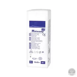 Matocomp mull-lap 16R hajtogatott, 7,5 cm x 7,5 cm (100 db/csomag, 10 csomag/karton)