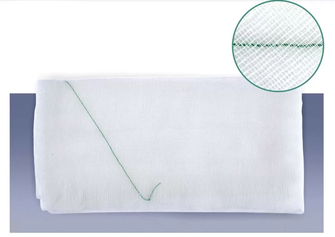 Abdoma hasi törlő szőtt 8R szalagos rtg 13 cm x 15 cm (60 db/csomag, 24 csomag/karton)