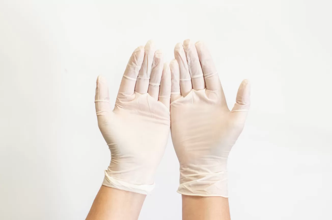 Ambulex latex púderes kesztyű M (100 db/csomag, 10 csomag/karton)
