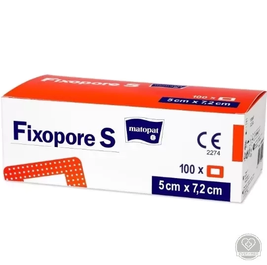 Fixpoore S szigetkötszer nem szőtt 5 cm x 7,2 cm (100 db/csomag)