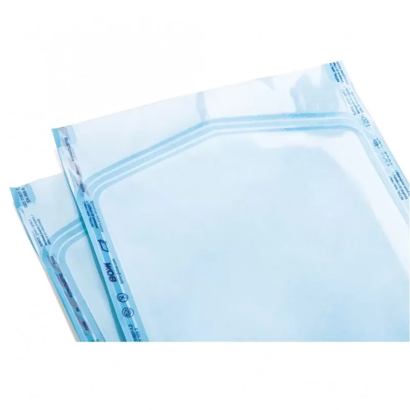Bom Papír-Fólia Lapos Tasak 100 mm x 250 mm (100 db/csomag, 15 csomag/karton)