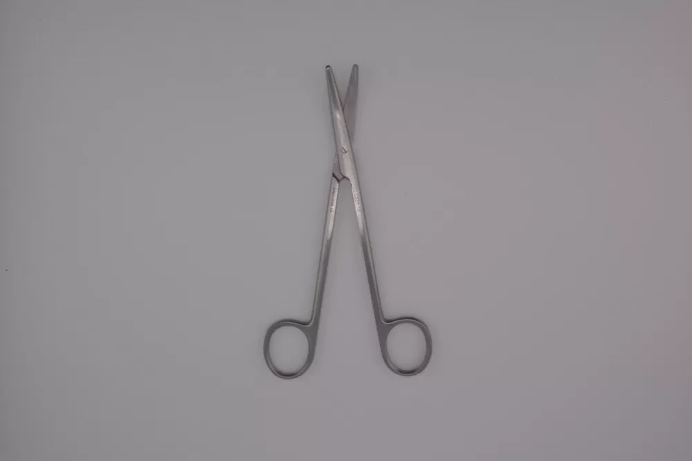 Metzenbaum olló tompa/tompa, hajlított 14,5 cm