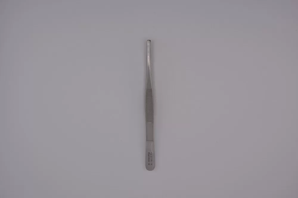 Gillies csipesz horgas, horgas, 2x3 fogú, egyenes 14,5 cm