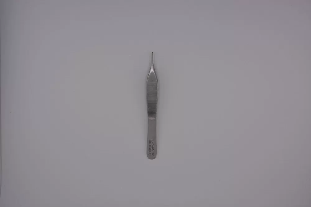 Micro Adson csipesz, egyenes 12 cm