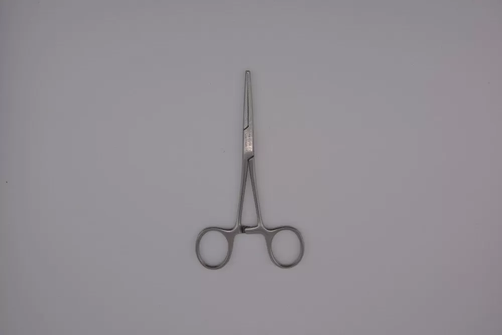 Kocher Delicate fogó, 1x2 fogú, egyenes 13 cm