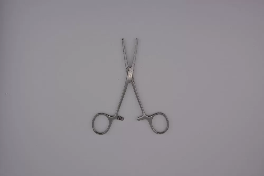Kocher Delicate fogó, 1x2 fogú, egyenes 13 cm