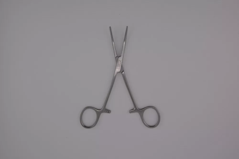 Pean Nippon fogó, hajlított 14,5 cm