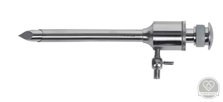 Laparoszkópos Trokár szett, gumi szelep, biztonsági szurony, 12.5 mm x 105 mm