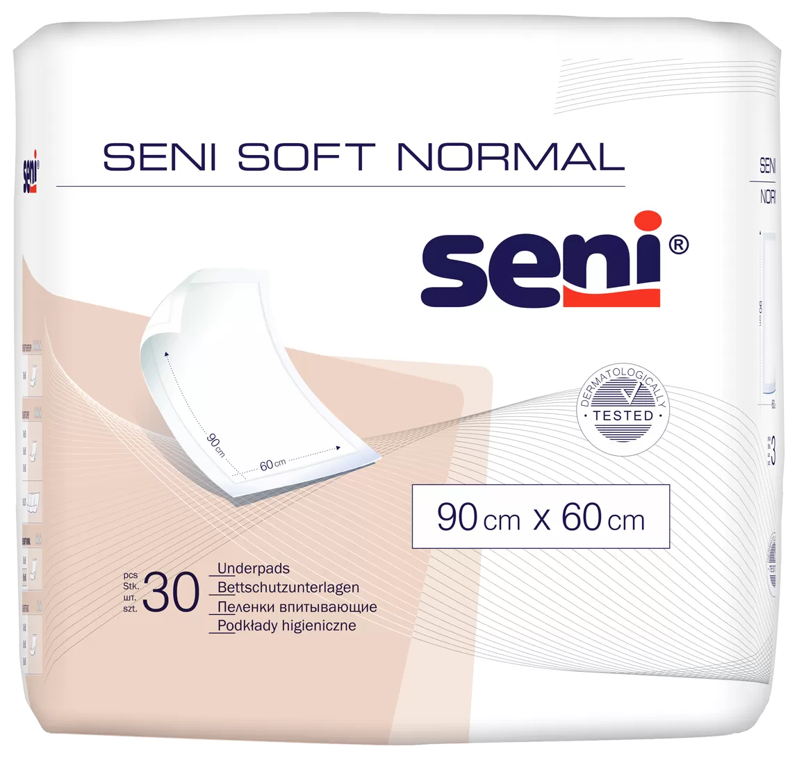 Seni soft normal betegalátét 40 cm x 60 cm (30 db/csomag, 12 csomag/karton)