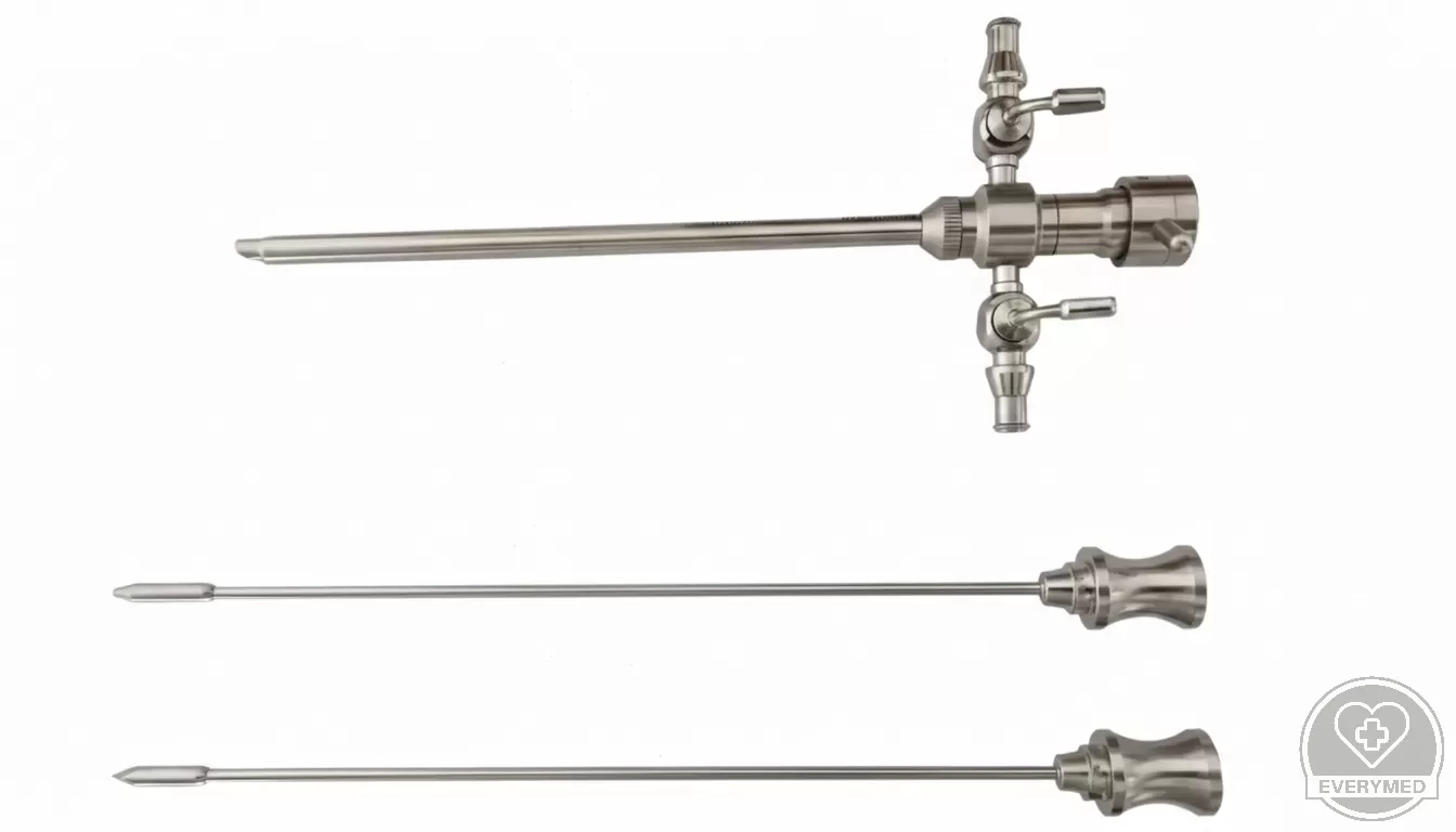 Arthroszkópos trokár szett, háromélű és tompa szurony, 4mm x 175mm