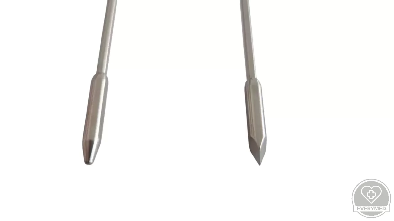 Arthroszkópos trokár szett, háromélű és tompa szurony, 4mm x 175mm