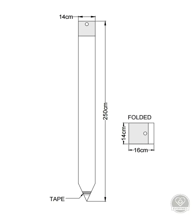 Kamera izoláló átlátszó fólia zsák 40 cm x 225 cm (30 db/doboz)