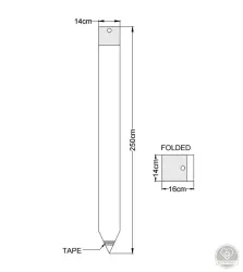 Kamera izoláló átlátszó fólia zsák 40 cm x 225 cm (30 db/doboz)