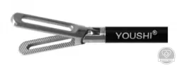 Laparoszkópos Atraumatikus ablakos fogó betét, 22 mm vastag pofa, 5 mm x 330 mm