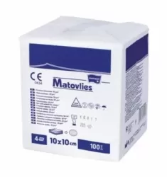 Matovlies 4R nem szőtt sebfedő lap 10 cm x 10 cm (100 db/csomag, 20 csomag/karton)