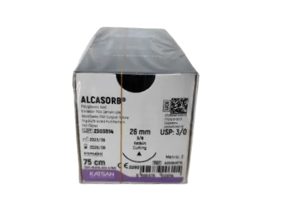 Alcasorb 3/0 75 cm 3/8 26 mm vágótű