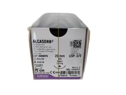 Alcasorb 3/0 75 cm 3/8 20 mm vágótű