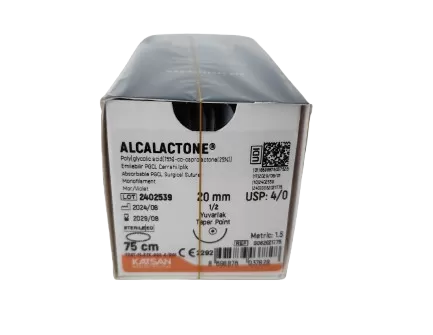 Alcalactone 4/0 75 cm 1/2 20 mm körtű