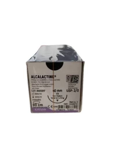 Alcalactine 2/0 90 cm 1/2 40 mm  fordított vágótű