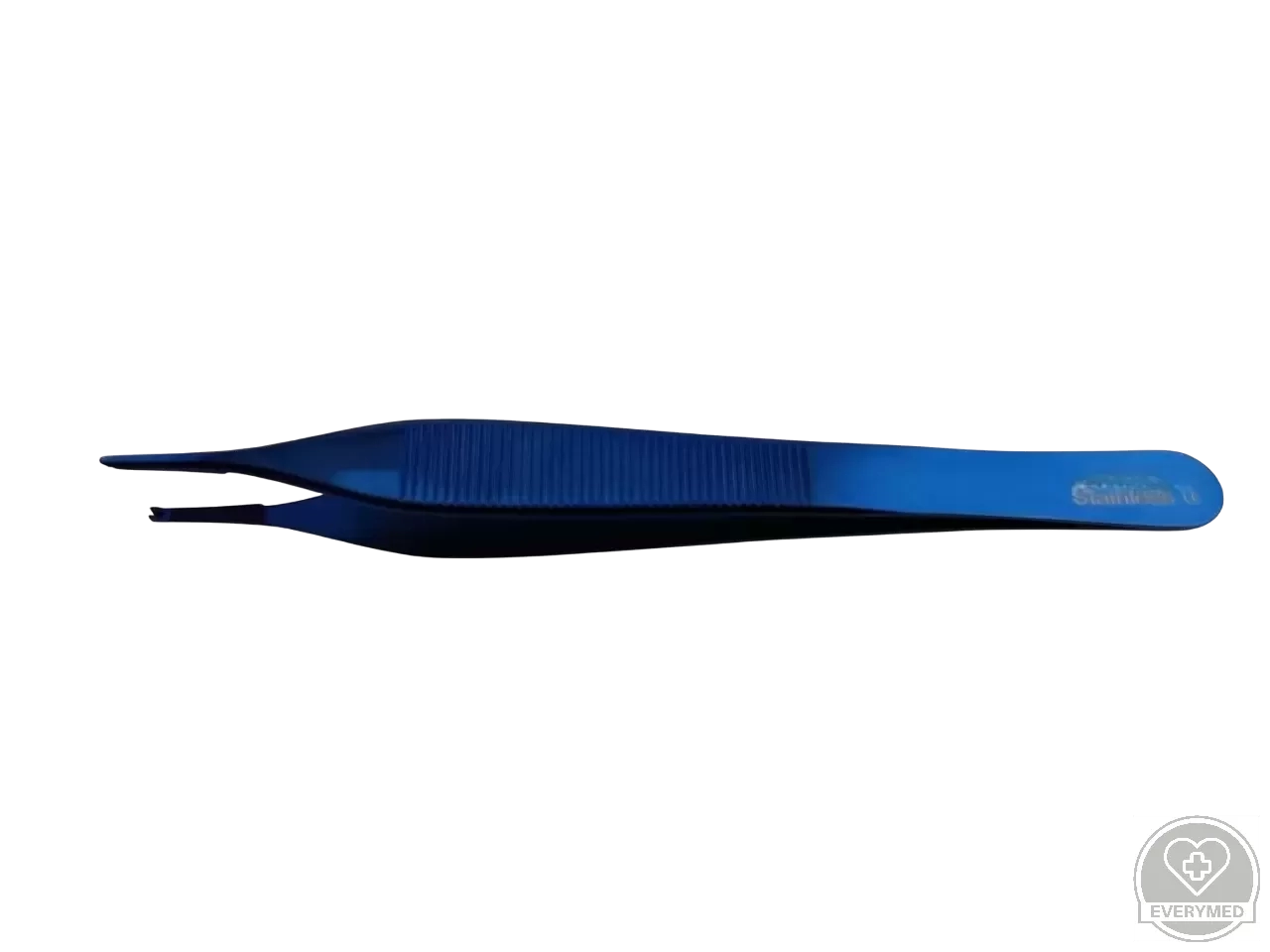 Adson csipesz, horgas, 1x2 fogú, 12 cm