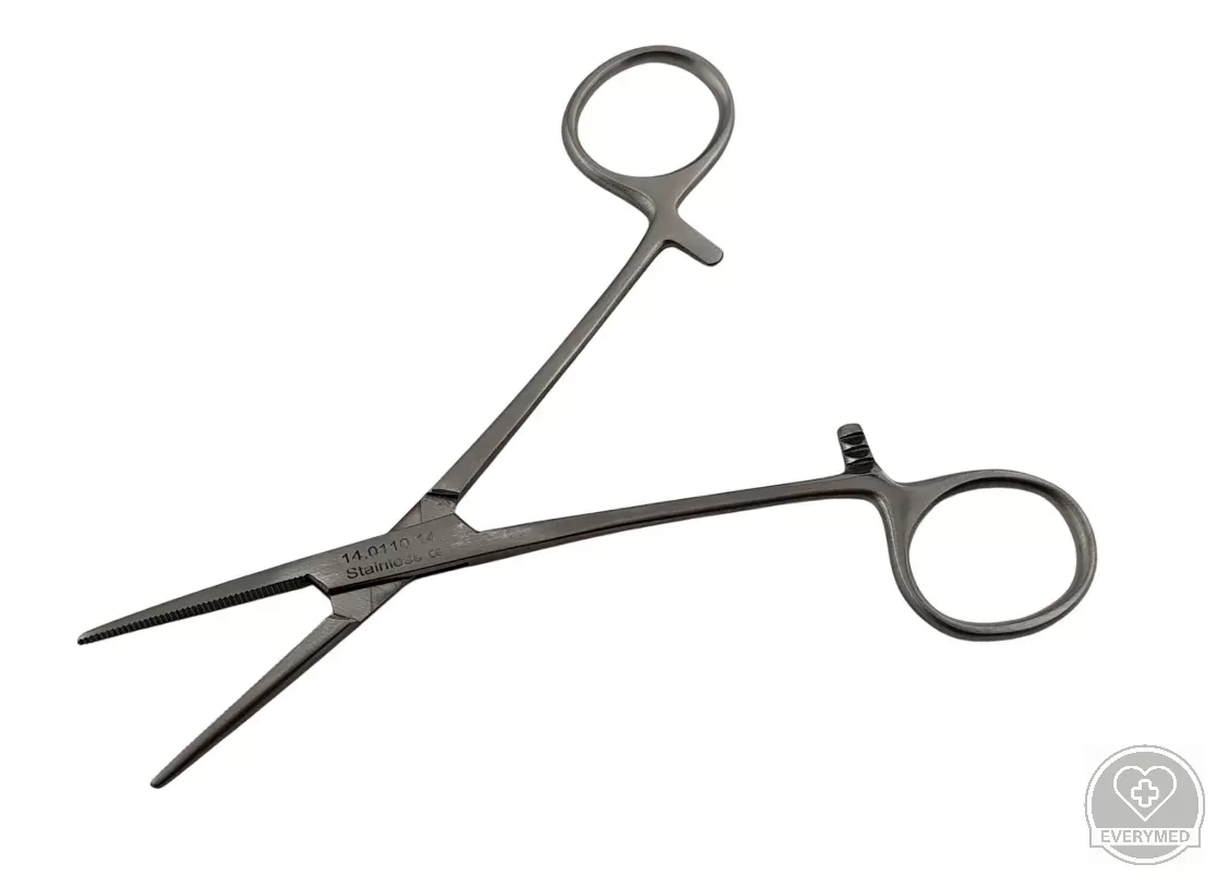 Crile delicate fogó, egyenes 14 cm
