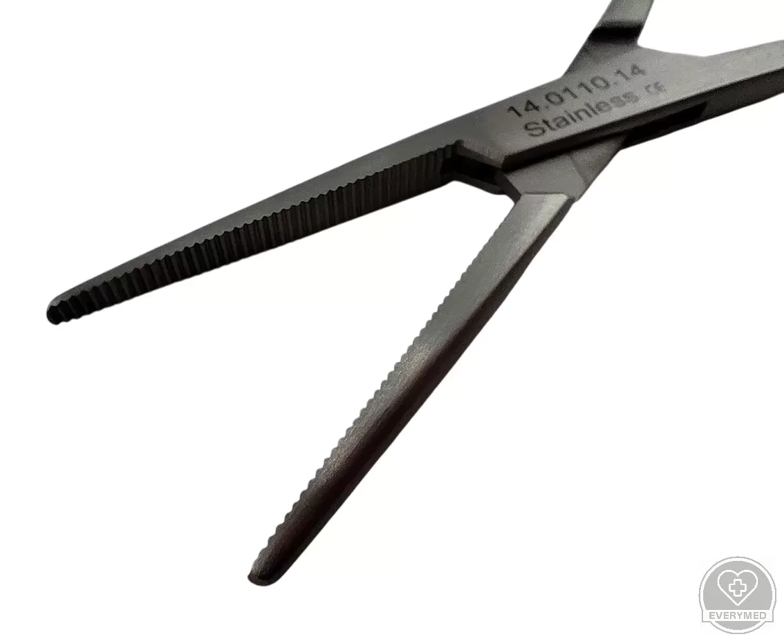 Crile delicate fogó, egyenes 14 cm