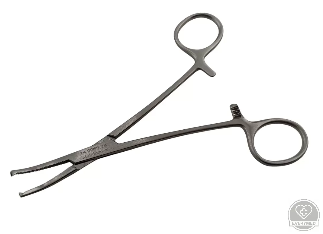 Halsted mosquito fogó, 1x2 fogú, hajlított 14 cm