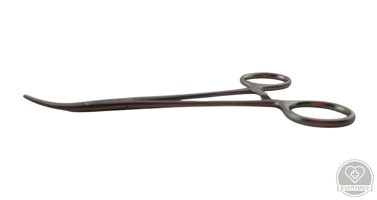 Halsted mosquito fogó, hajlított 14 cm