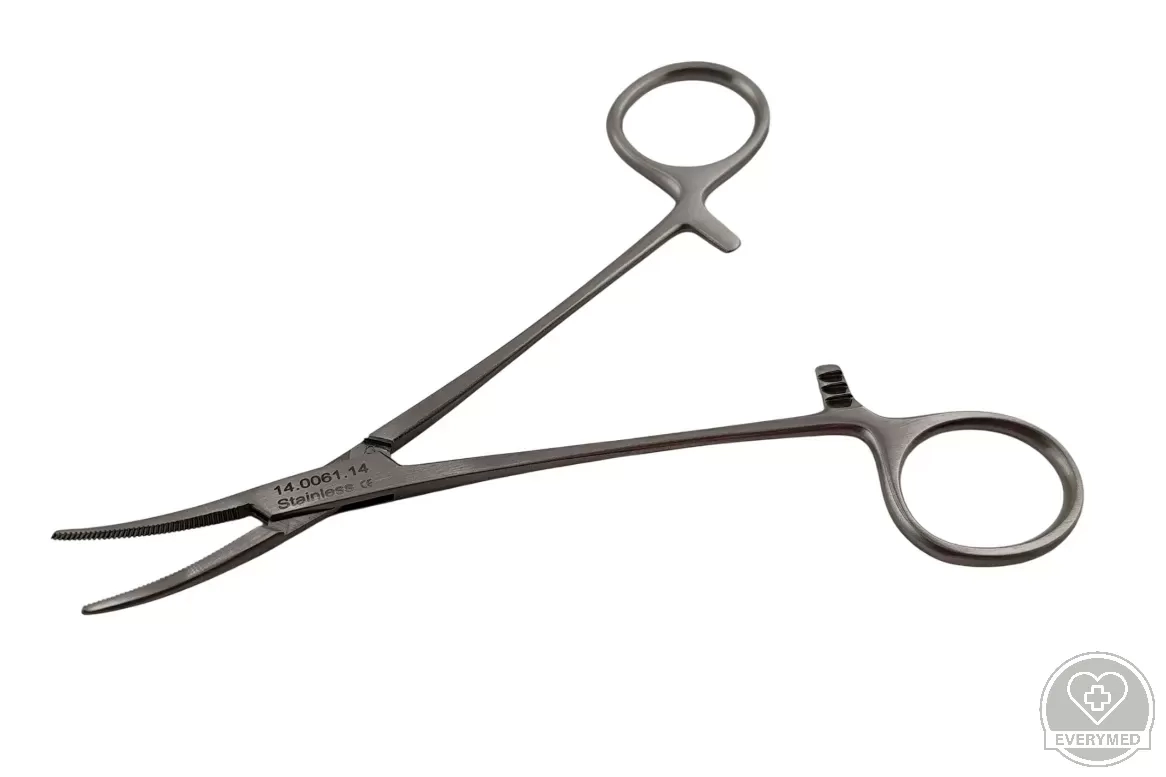 Halsted mosquito fogó, hajlított 14 cm