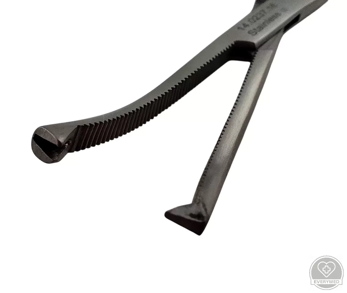 Kocher Delicate érfogó, 1x2 fogú, hajlított 16 cm
