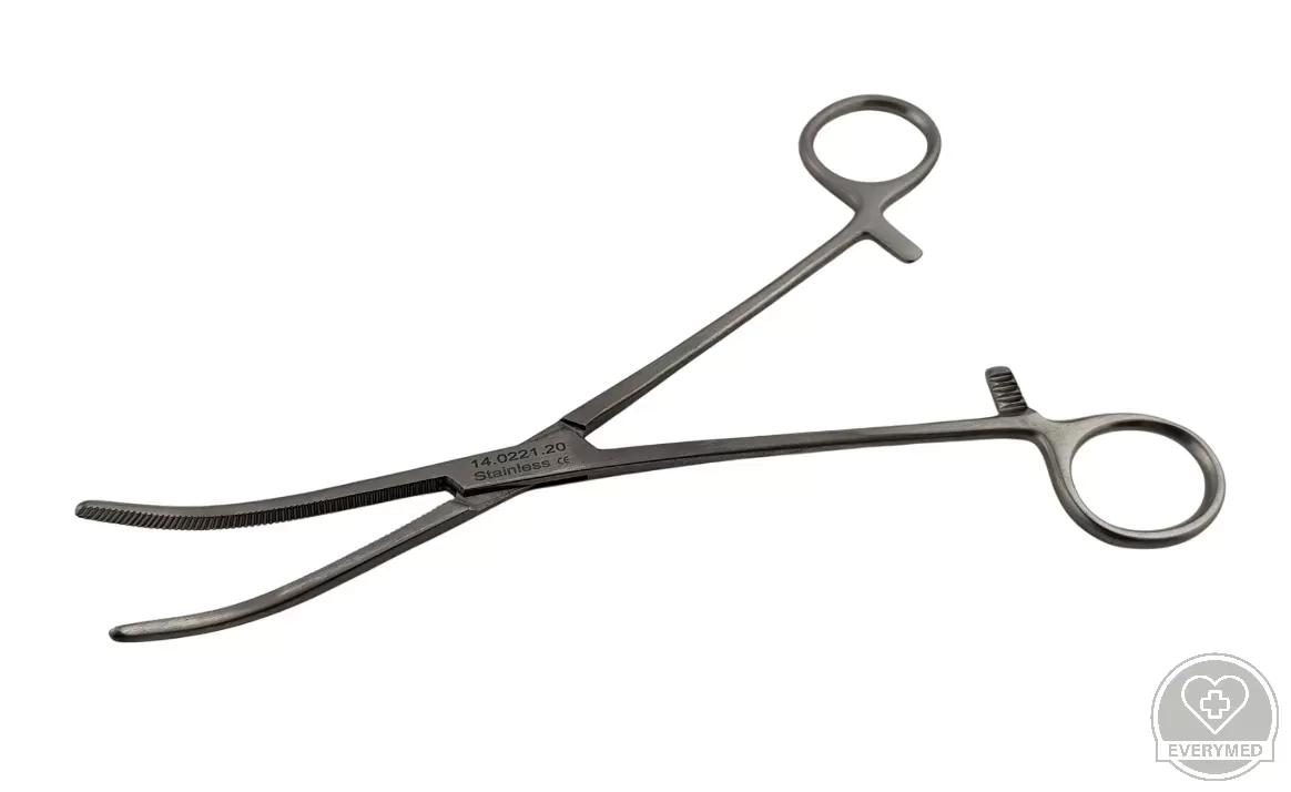 Rochester pean fogó, hajlított 20 cm