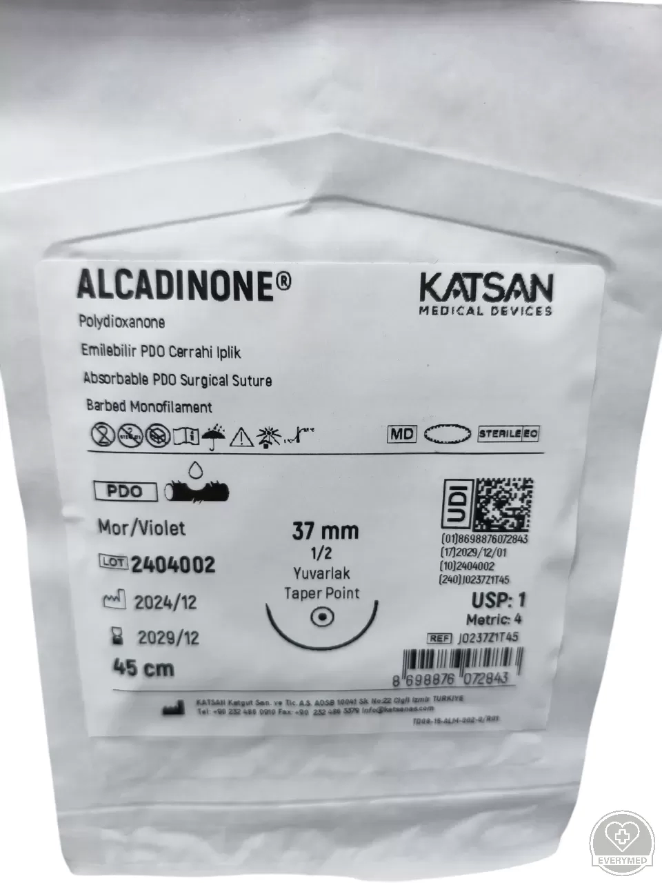 Alcadinone önzáró fonal 1 45 cm 1/2 37 mm körtű